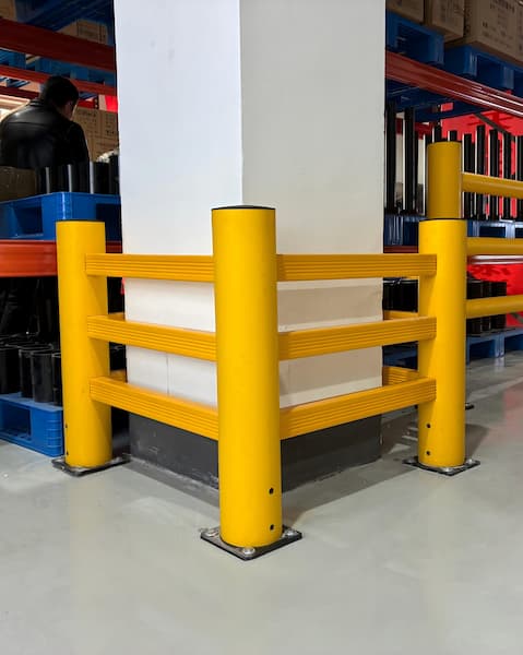 Flexible polymer triple fence design