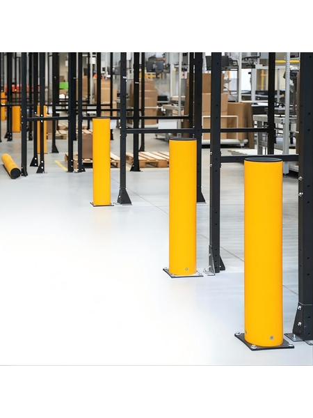 Pallet rack protection bollard